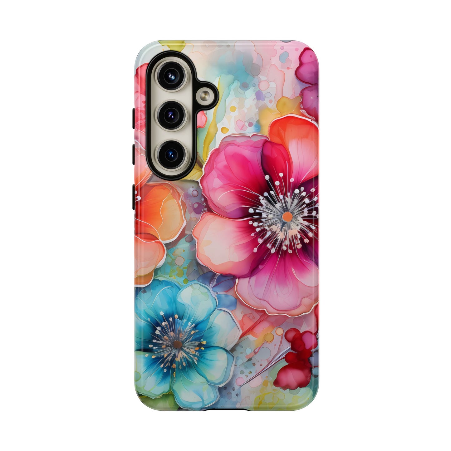 Vibrant Watercolor Floral Garden - Samsung Galaxy Series Case