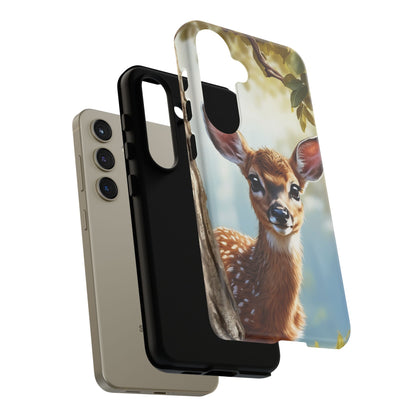 Whimsical Fawn in a Sunlit Forest Samsung Galaxy Case