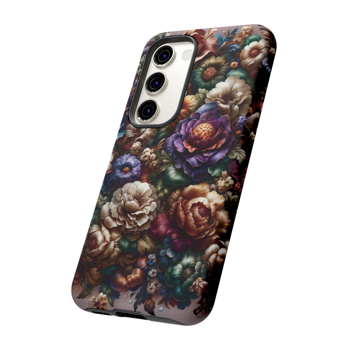 Floral Elegance For Samsung - Protective Dual-Layer Design with Vibrant Full-Wrap Print