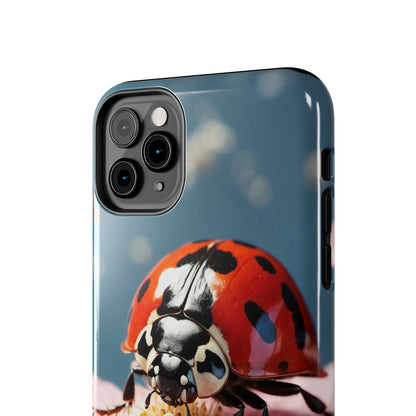 iPhone Case: Floral Ladybug Delight