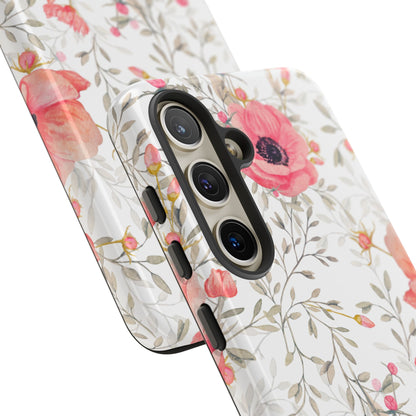 Pink Floral Watercolor Samsung Galaxy Case – Elegant Blossom Design