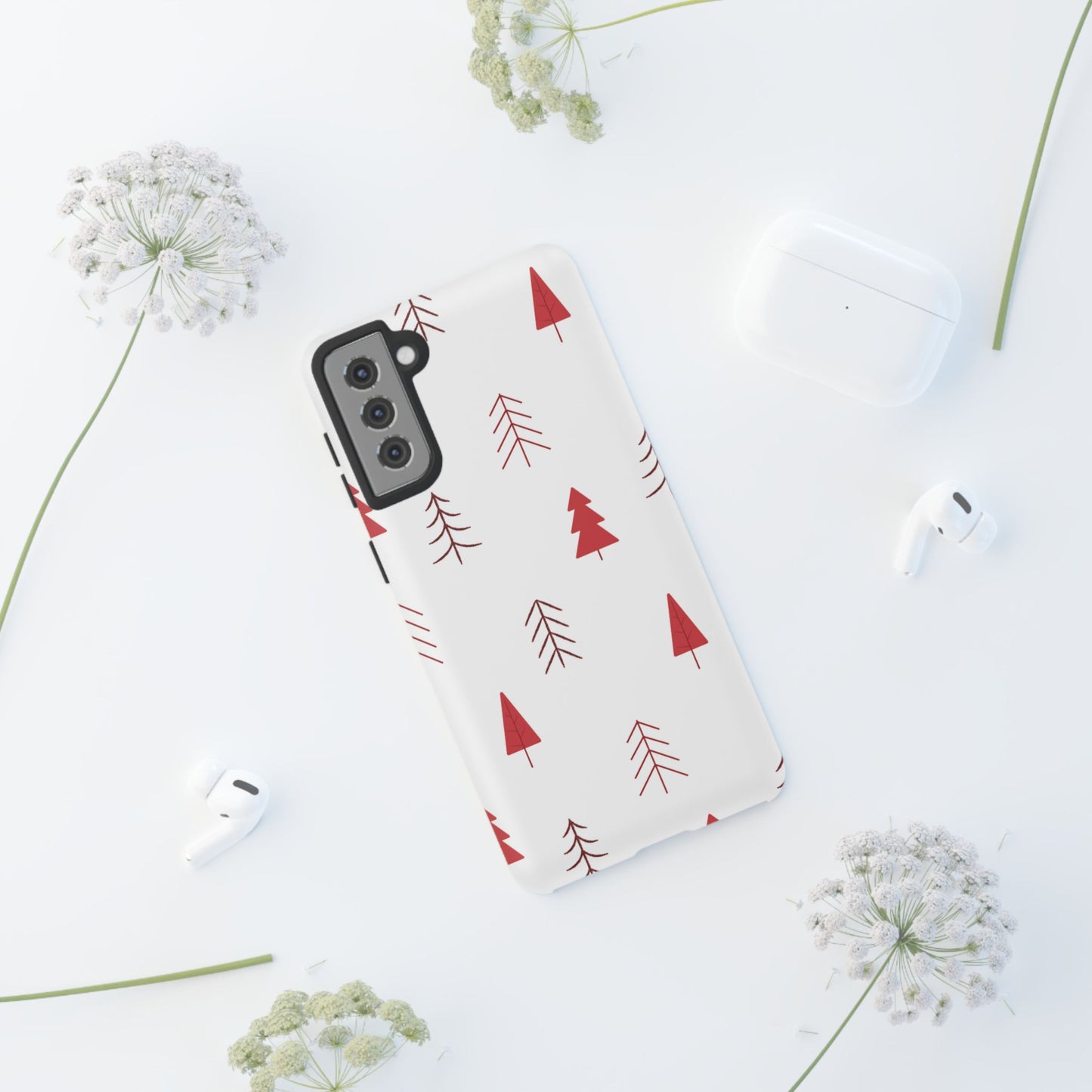 Scandi Red Pine Trees - Samsung Galaxy Series Case