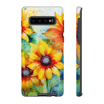 Watercolor Sunflower Splash - Samsung Galaxy Series Case