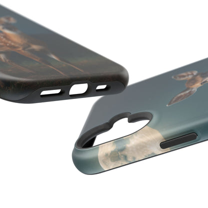 MagSafe-Compatible iPhone Case – Mystic Fawn Under the Moonlit Sky