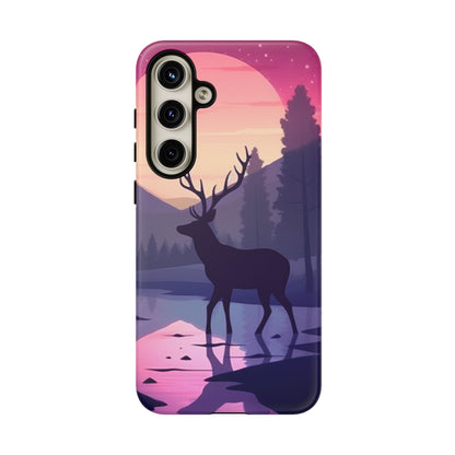 Twilight Elegance: Stag Reflection – Samsung Galaxy Case