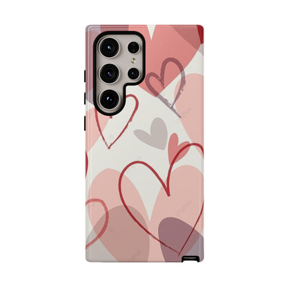 Romantic Red Hearts Samsung Galaxy Case