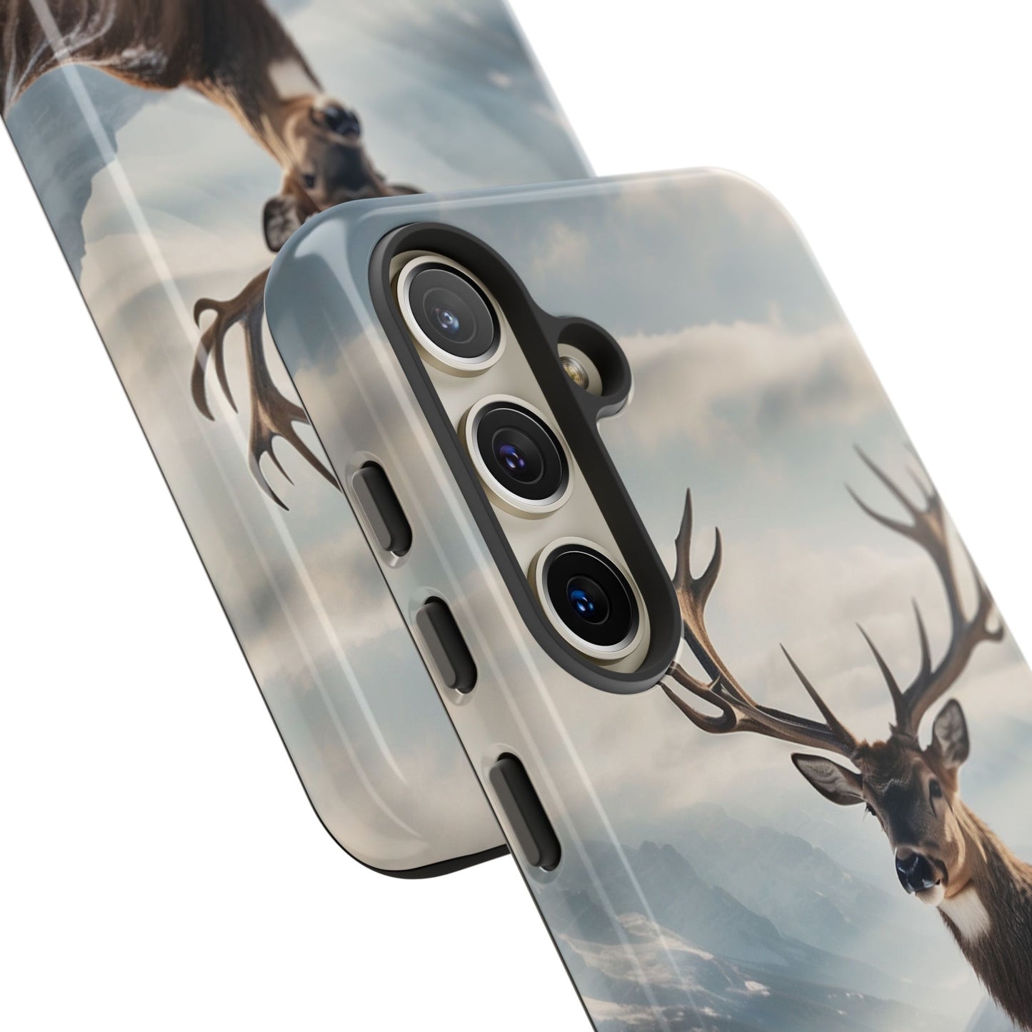 Alpine Majesty: Stag in Snow – Samsung Galaxy Case