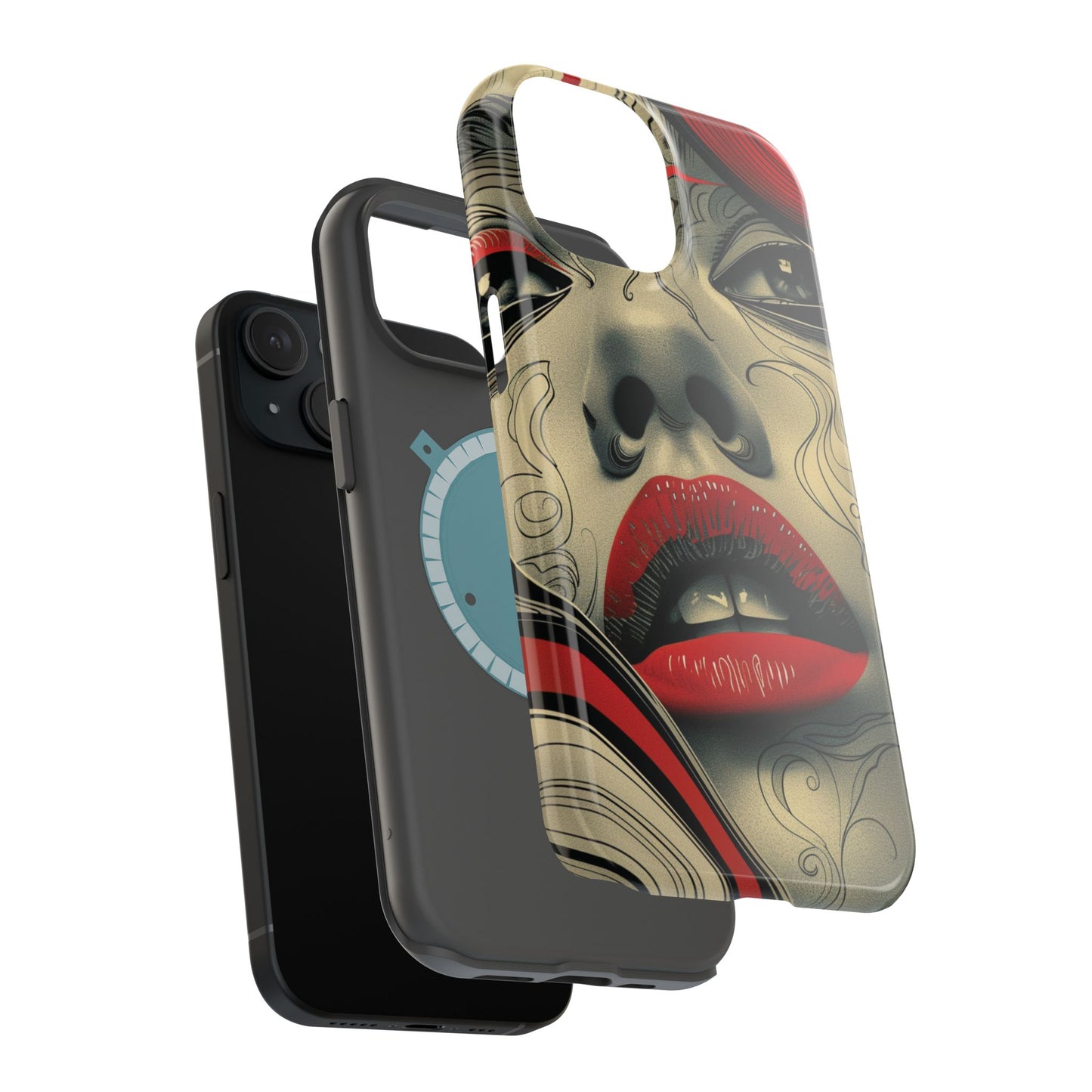 Bold Beauty Red Lips iPhone Case