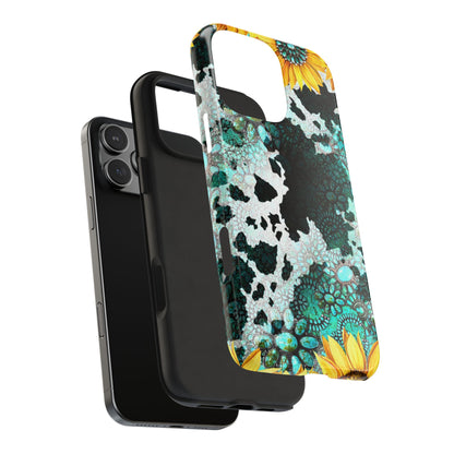 Boho Turquoise Sunflower Lace - iPhone Series Case