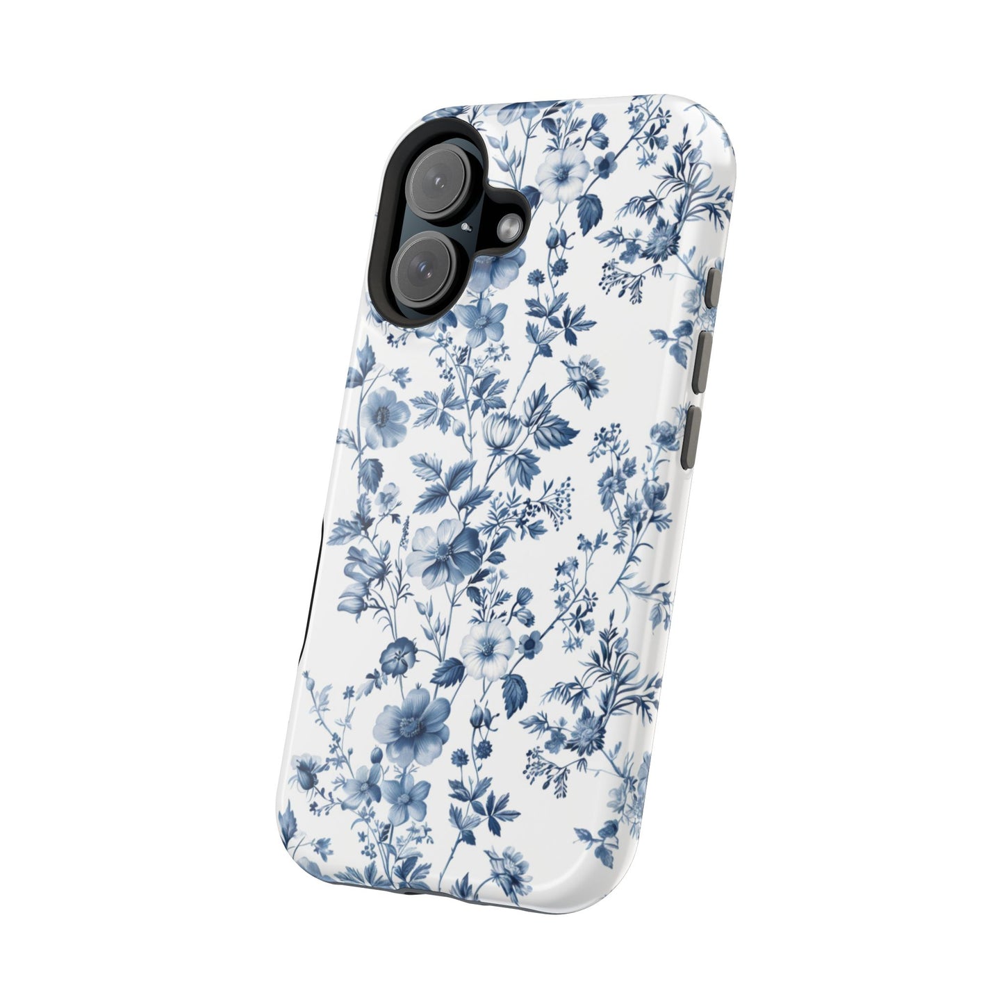 Enchanted Garden Blue Toile iPhone Case