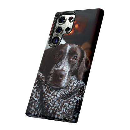 Relaxed German Shorthaired Pointer Samsung Galaxy Case – Rustic Charm Protective Cover