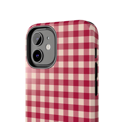 Vintage Red Gingham Check – iPhone Series Case