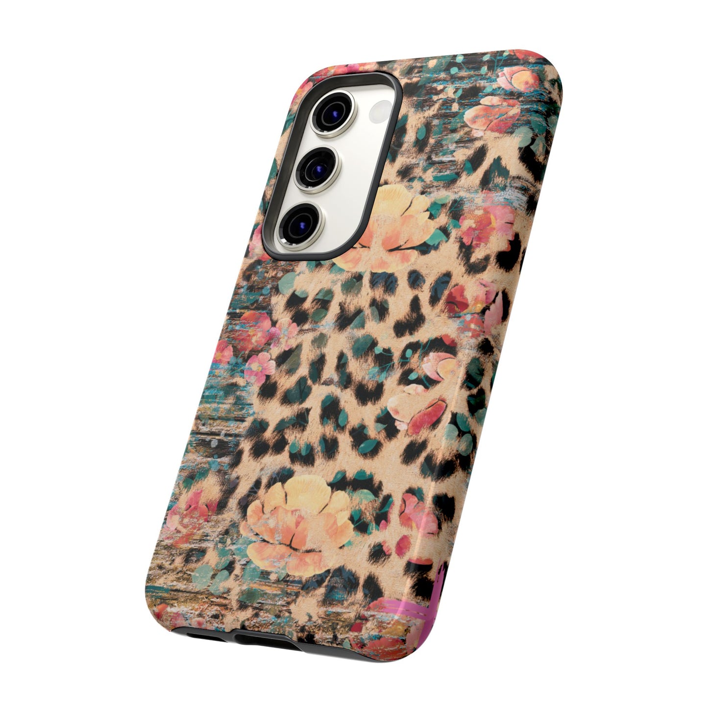 Rustic Floral Leopard - Samsung Galaxy Series Case