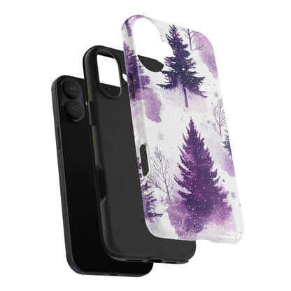 Purple Snowy Forest - iPhone Series Case