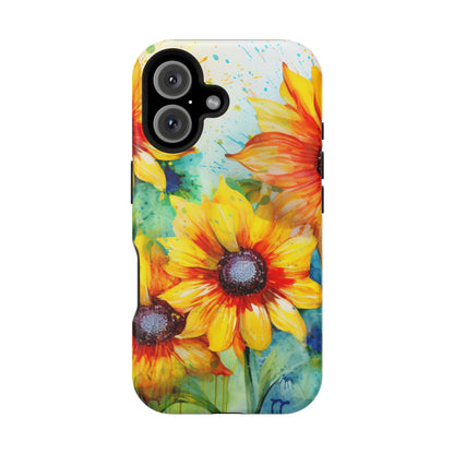 Watercolor Sunflower Splash - MagSafe iPhone Series Case