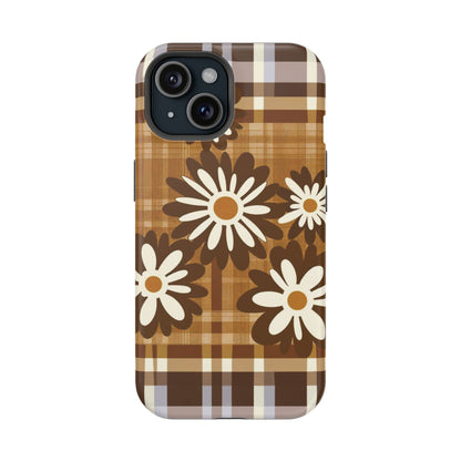 Rustic Bloom Plaid iPhone Case