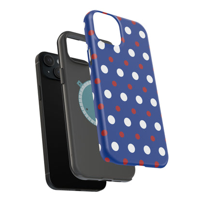 Patriotic Polka Dots – MagSafe iPhone Case