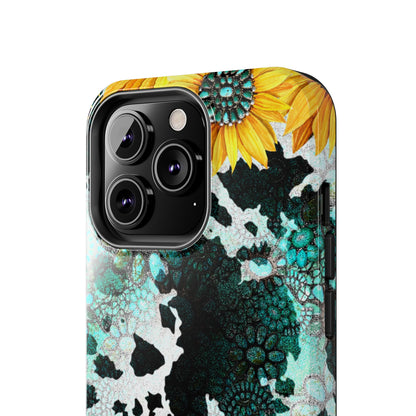 Boho Turquoise Sunflower Lace - iPhone Series Case