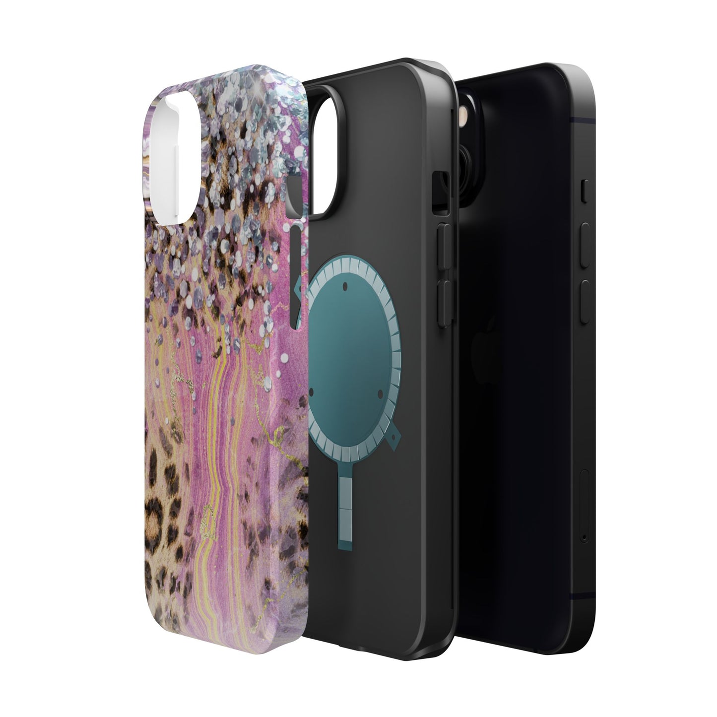 Glitter Glam Leopard – Magsafe iPhone Series Case