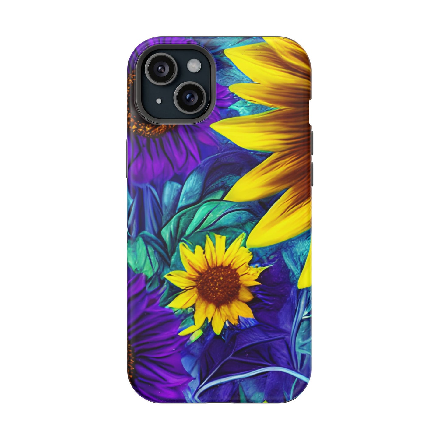 Purple & Gold Sunflower Dream - MagSafe iPhone Series Case