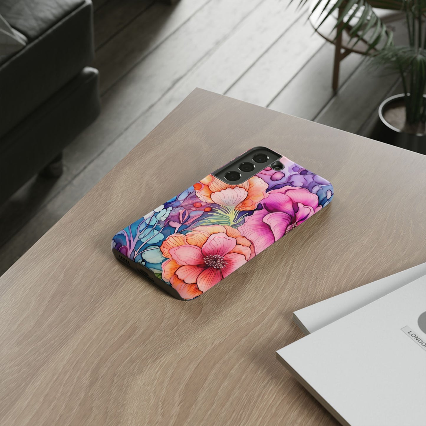 Bright Watercolor Floral Splash iPhone Series Case – Bold Artistic Design