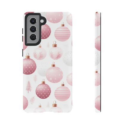 Samsung Galaxy Case: Merry in Pink – Christmas Balls