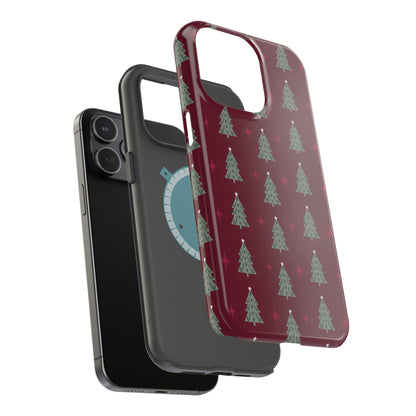 Retro Christmas Tree Pattern – MagSafe iPhone Series Case