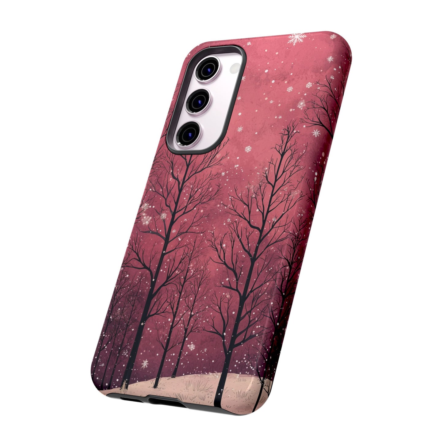 Pink Winter Twilight Forest - Samsung Galaxy Series Case