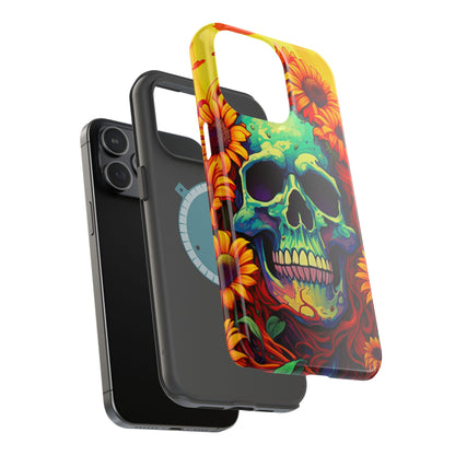 Sun Kissed Skull MagSafe iPhone Case