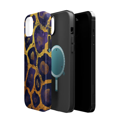 Regal Amethyst Leopard iPhone Case