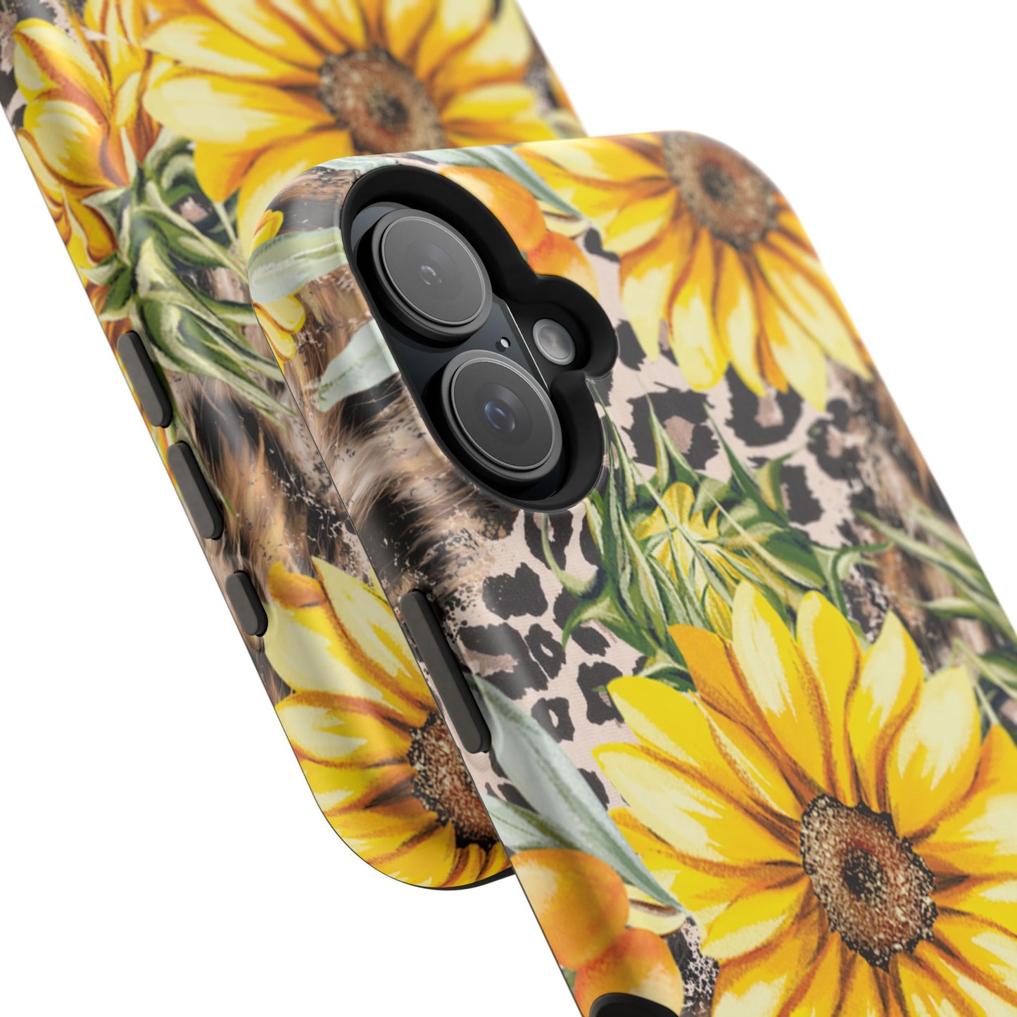 Leopard Sunflower Chic - MagSafe  iPhone Series Case