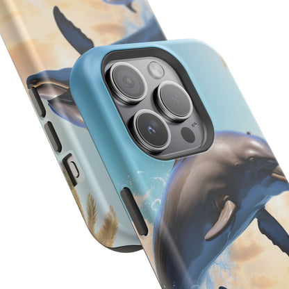 Dolphin Galaxy Splash - MagSafe-Compatible Case