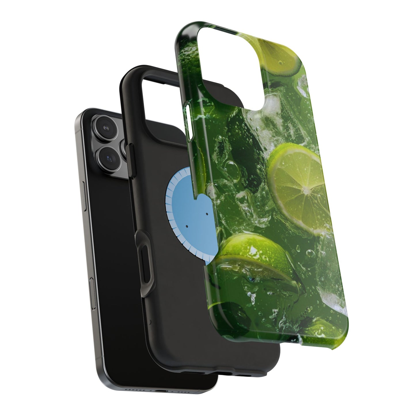 Refreshing Lime Splash MagSafe iPhone Case – Tough Protection, Vivid Dual-Layer Design