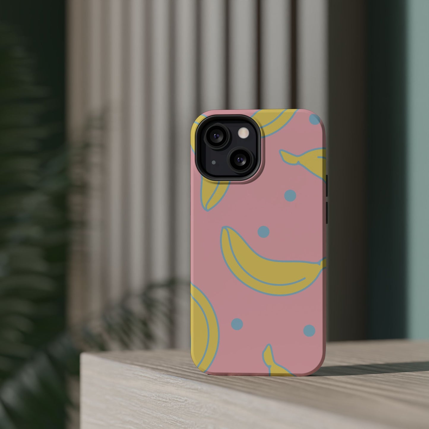 Pink Banana Pop MagSafe iPhone Case – Cute Pastel Design with Fun Retro Vibe