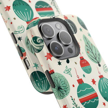 Vintage Christmas Ornaments Pattern – MagSafe iPhone Series Case