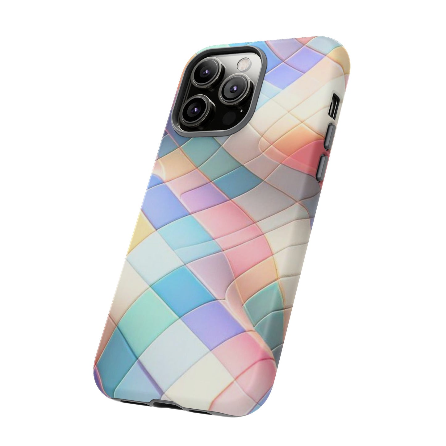 Pastel Prism Plaid iPhone Case