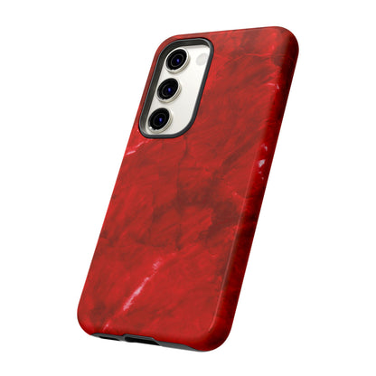 Bold Red Marble Samsung Galaxy Case – Luxe Modern Design with Vibrant Finish