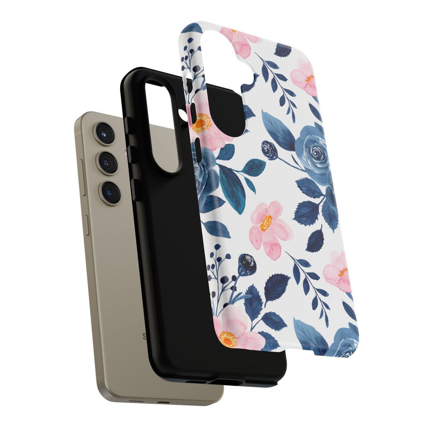 Pastel Garden Charm – Samsung Galaxy Case with Delicate Floral Design