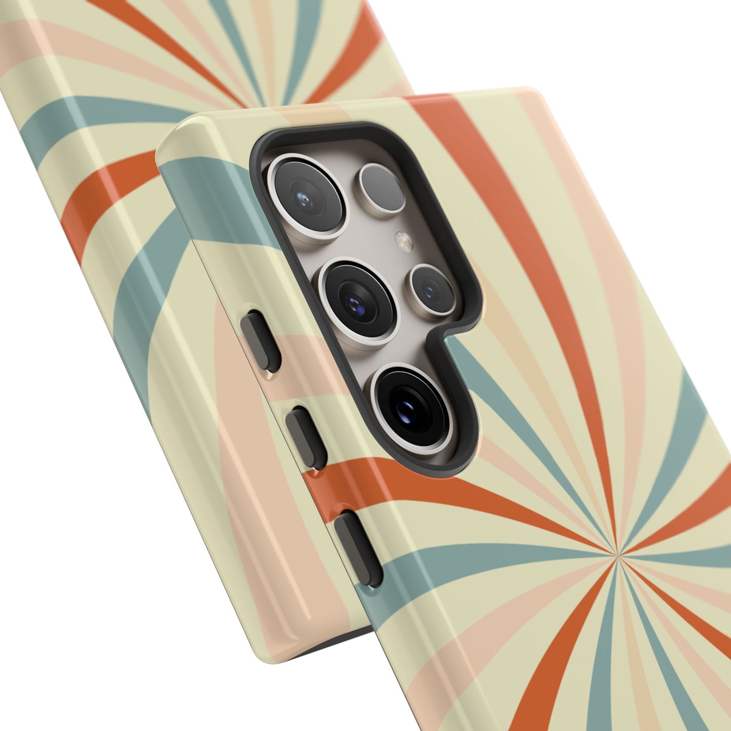 Retro Swirl Samsung Galaxy Case – Durable, Vintage-Inspired Design with Dual-Layer Protection