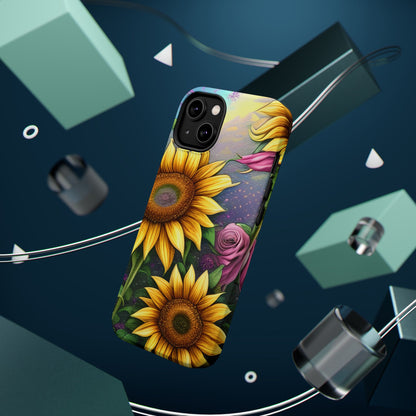 Whimsical Sunflower & Rose Garden - MagSafe iPhone Series Case