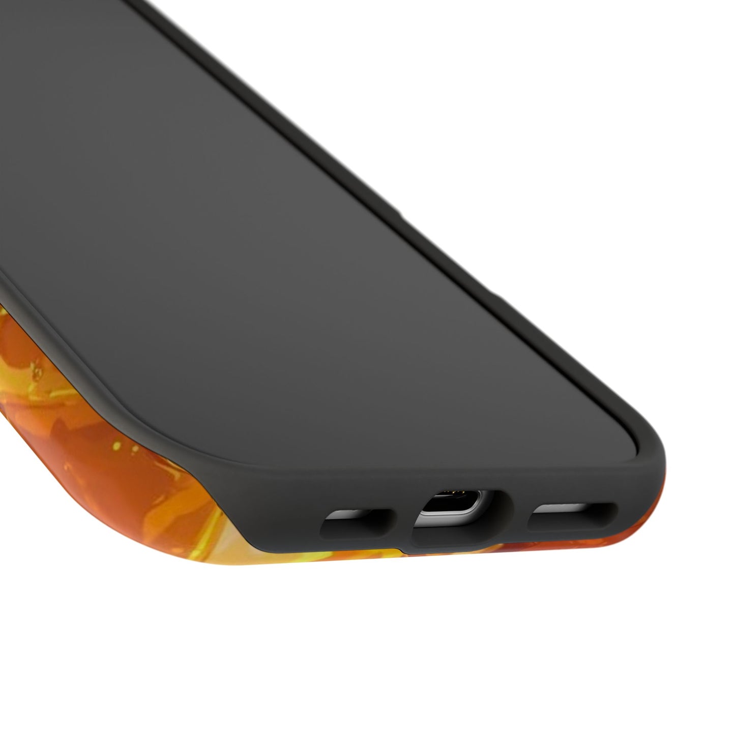 Citrus Splash MagSafe iPhone Case – Bright Orange Slices & Ice, Dual-Layer Protection