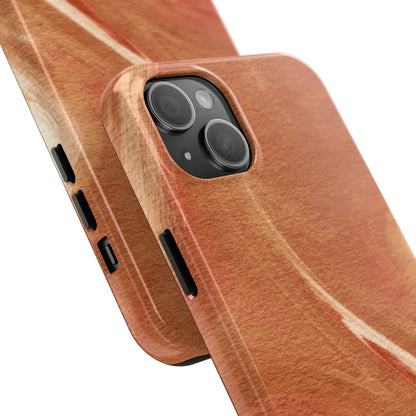 Earthy Terracotta Swirl MagSafe iPhone Case – Elegant Design with Magnetic Precision