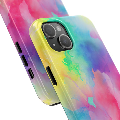 Pastel Watercolor Dream iPhone Case – Slim Profile, Glossy Finish