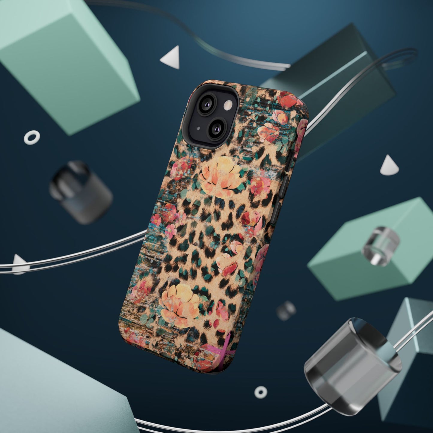 Rustic Floral Leopard - MagSafe iPhone Series Case