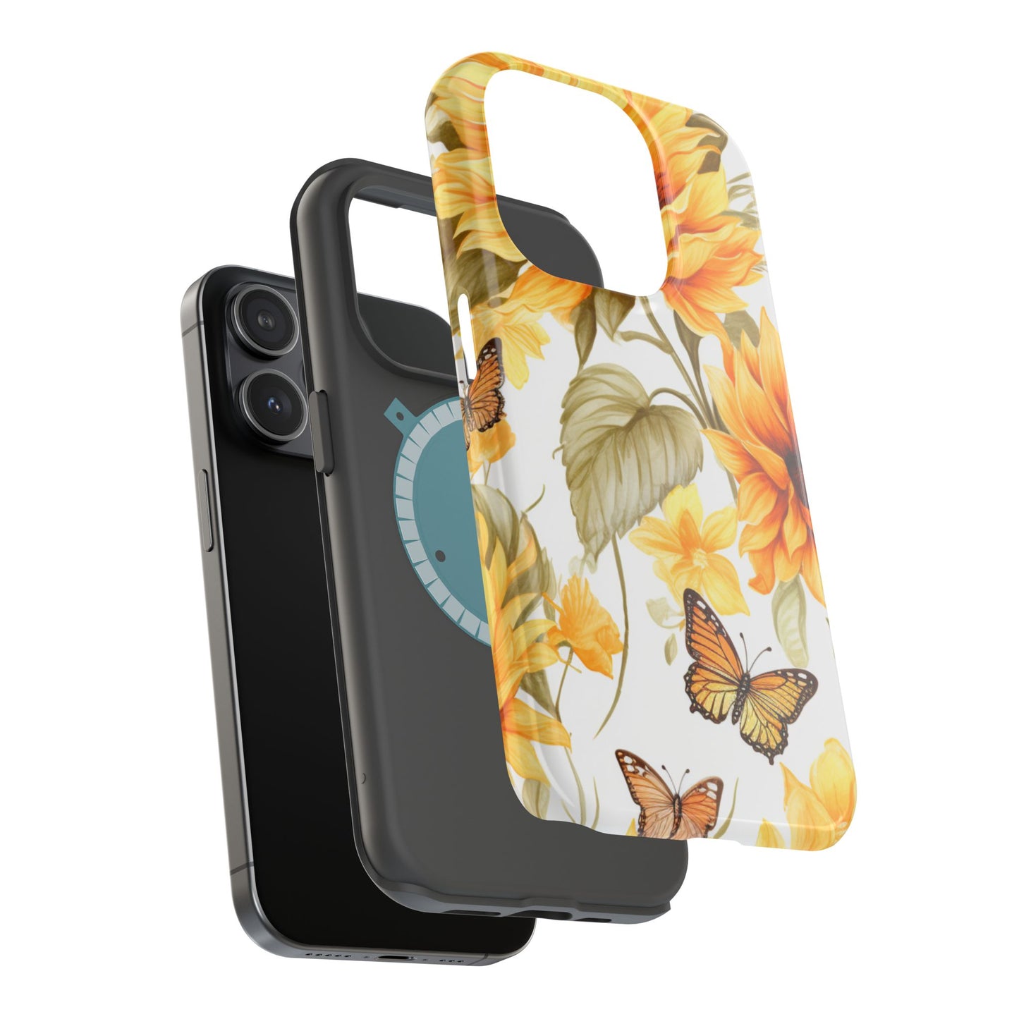 Sunflower & Butterfly Bliss - MagSafe iPhone Series Case