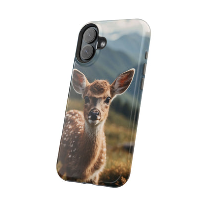 Gentle Fawn in Mountain Meadows MagSafe iPhone Case