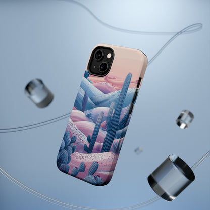 Desert Oasis MagSafe Case for iPhone – Cactus & Western Landscape Design for iPhone 15, 14 Pro Max, 13, and More!