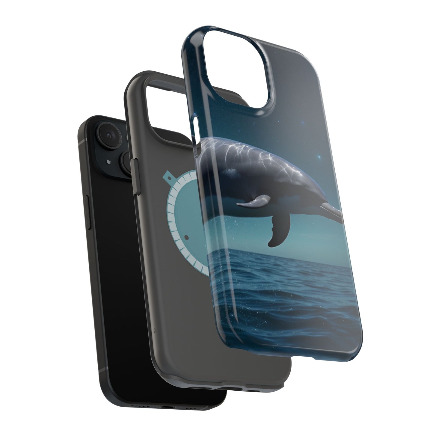 Midnight Ocean Dolphin - MagSafe-Compatible Case