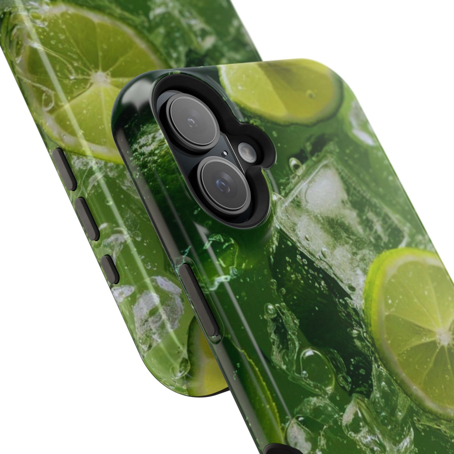 Refreshing Lime Splash MagSafe iPhone Case – Tough Protection, Vivid Dual-Layer Design