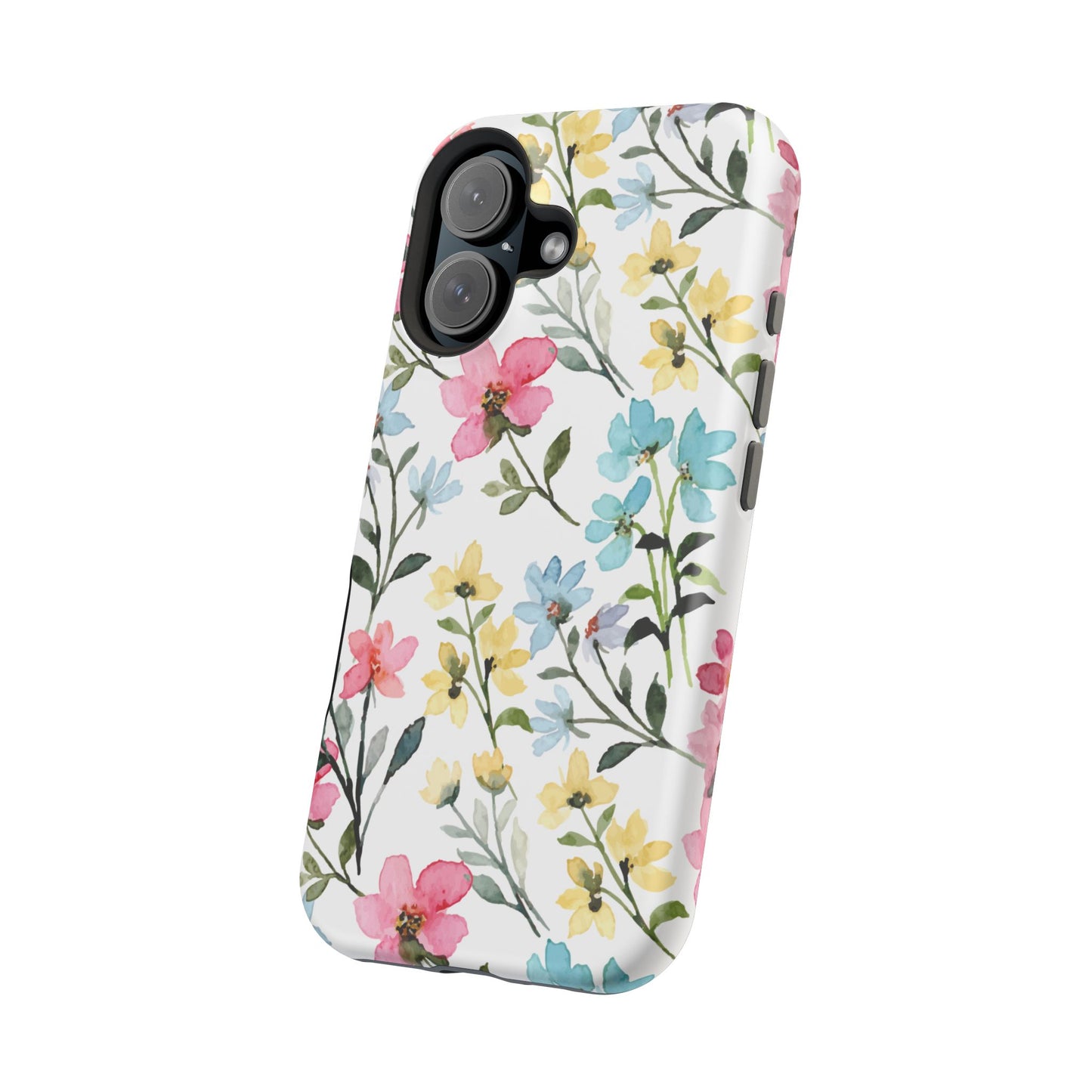 Watercolor Floral Bliss – MagSafe Case with Pastel Flower Design